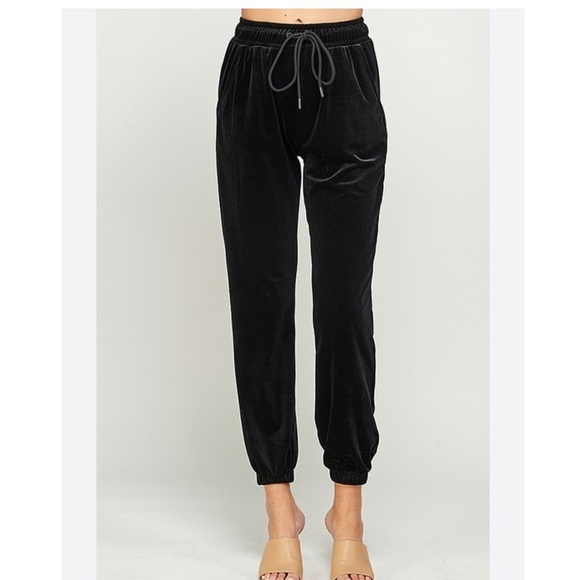 PatBo Textured Velvet Pull On Pocket Joggers Size M - Picture 1 of 10